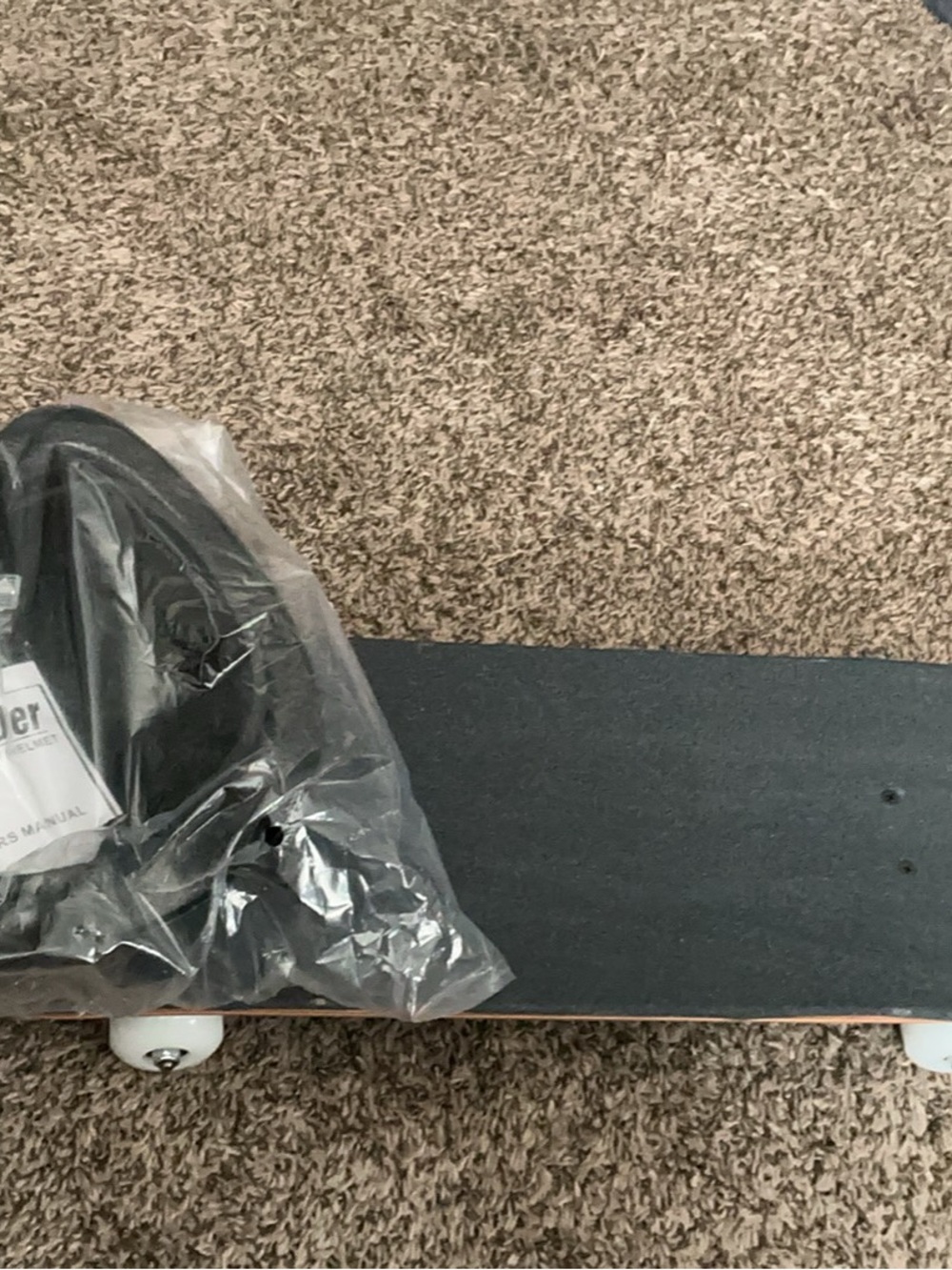 Black Skateboard Deck with White Wheels - Men Other